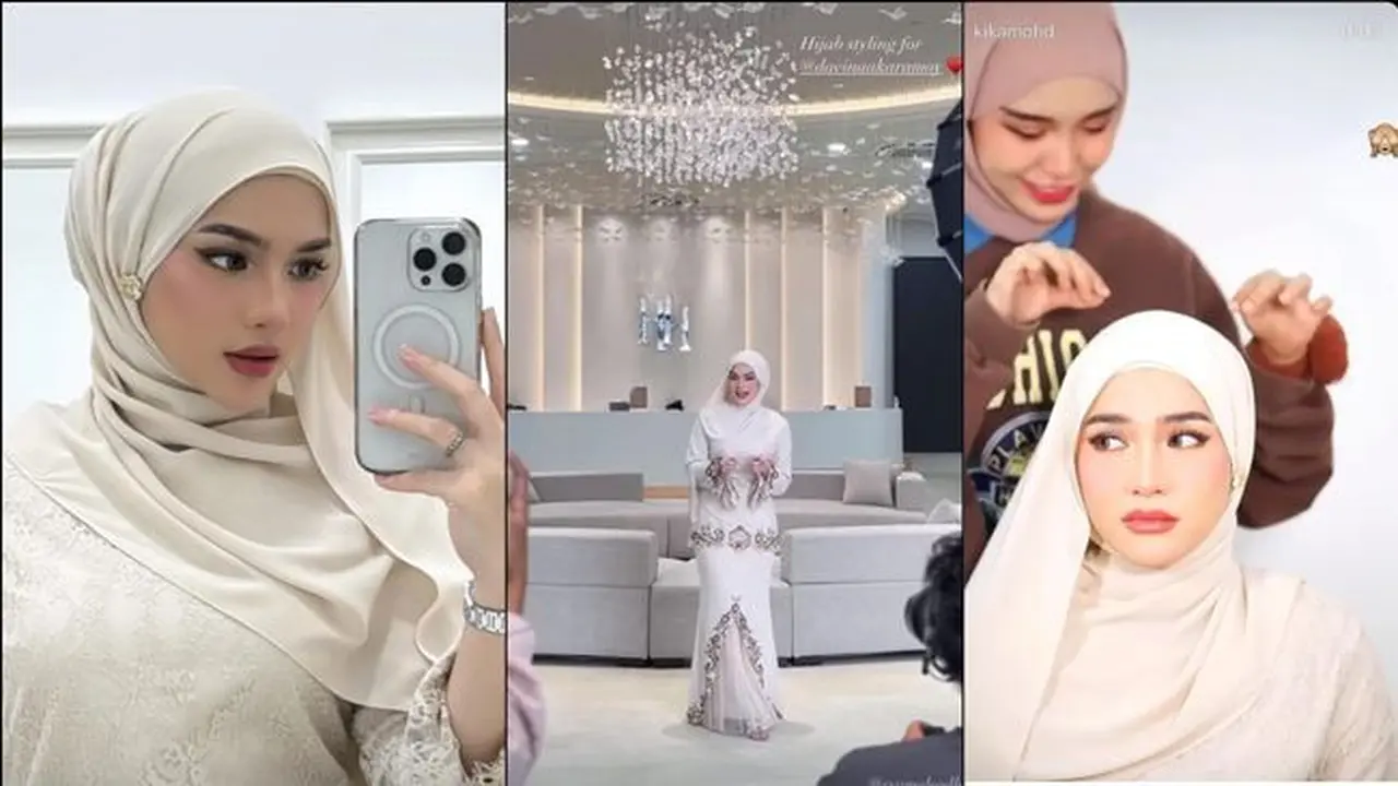 Pemotretan Terbaru Davina Karamoy dengan Hijab. (instagram/davinaakaramoy)