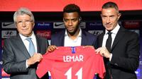 Pemain Atletico Madrid asal Prancis, Thomas Lemar. (AFP/Javier Soriano)