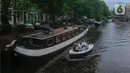 Kanal yang menjadi simbol Kota Amsterdam itu menghubungkan sejumlah kawasan. (merdeka.com/Arie Basuki)