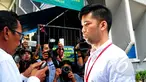 Pelaku penabrak maut di Pondok Indah, Christopher Daniel, hadiri sidang dengan agenda putusan sela di PN Jakarta Selatan, Senin (25/5/2015). Christopher didampingi kuasa hukumnya bungkam saat ditanya wartawan mengenai kasusnya. (Liputan6.com/Yoppy Renato)