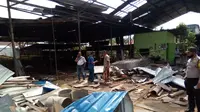 Tidak ada ditemukannya unsur-unsur bom dari lokasi ledakan di bengkel las.