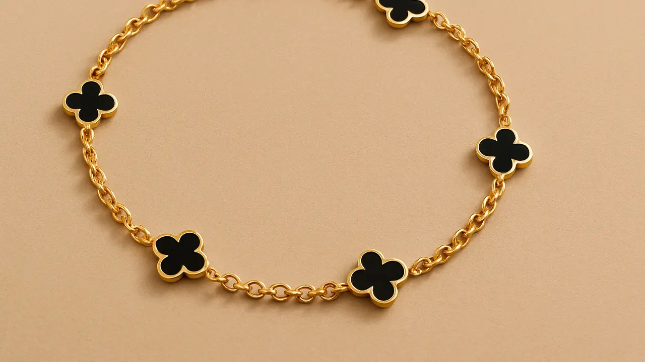 Inspirasi Model Gelang Emas Bunga Hitam