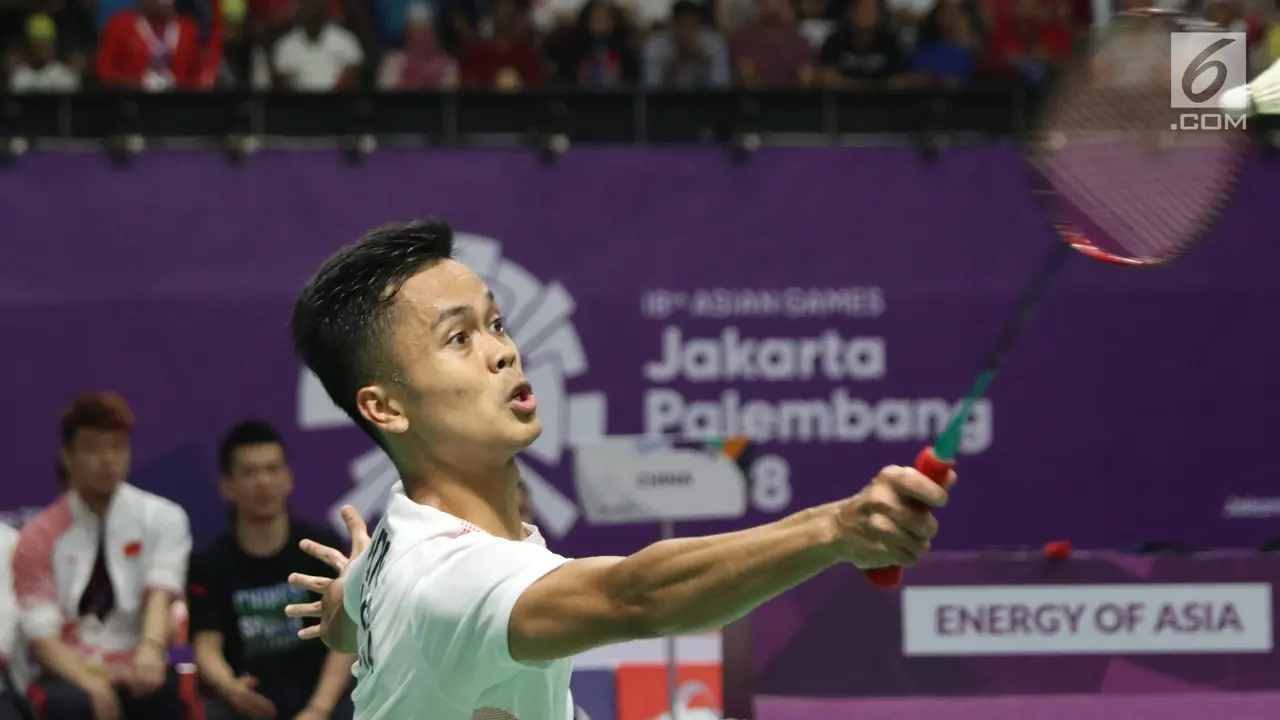 Langkah Anthony Sinisuka Ginting Terhenti saat Melawan Shi Yuqi
