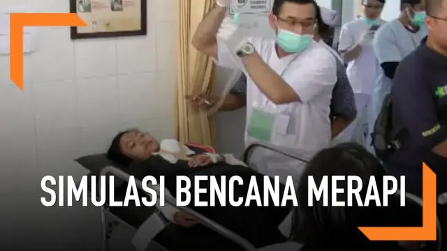Sejumlah rumah sakit di Yogyakarta gelar simulasi menangani korban terluka akibat bencana letusan gunung merapi.