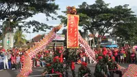 Aksi Barongsai oleh prajurit Kostrad (Dokumen Kostrad)