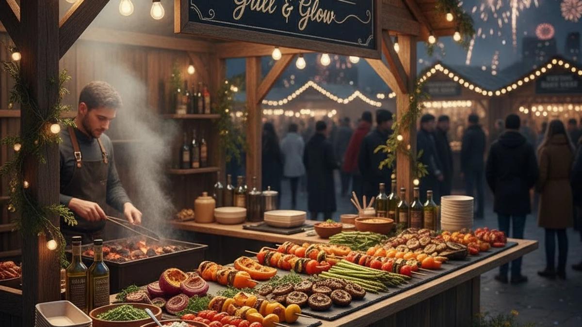 Ilustrasi Jualan Sayur Bakar