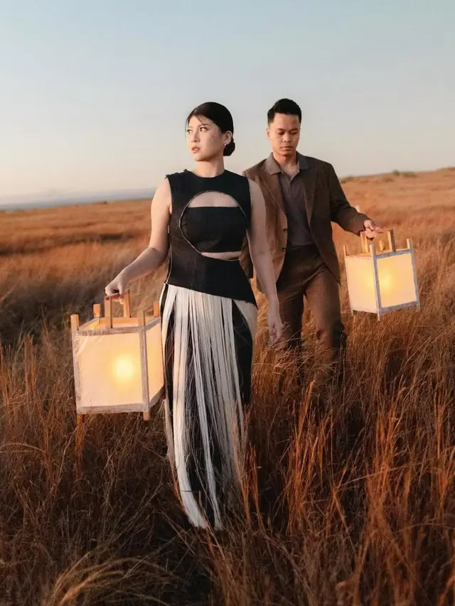Prewedding di Sumba, tren baru para public figure Indonesia. (credit: instagram.com/mitziabigail/ dinarastika.films)