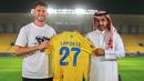 Klub Arab Saudi, Al Nassr, berhasil mendatangkan bek baru, yaitu Aymeric Laporte dari Manchester City. (FOTO: twitter.com/AlNassrFC_EN)