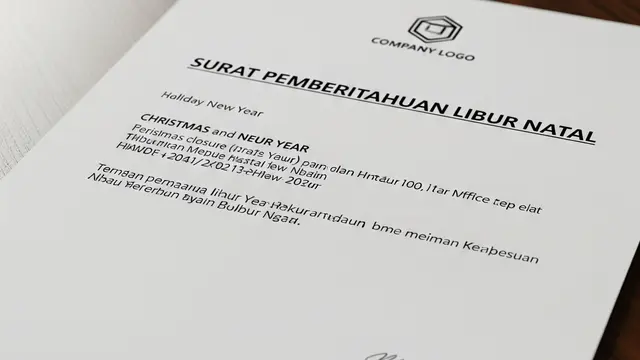 Contoh Surat Pemberitahuan.