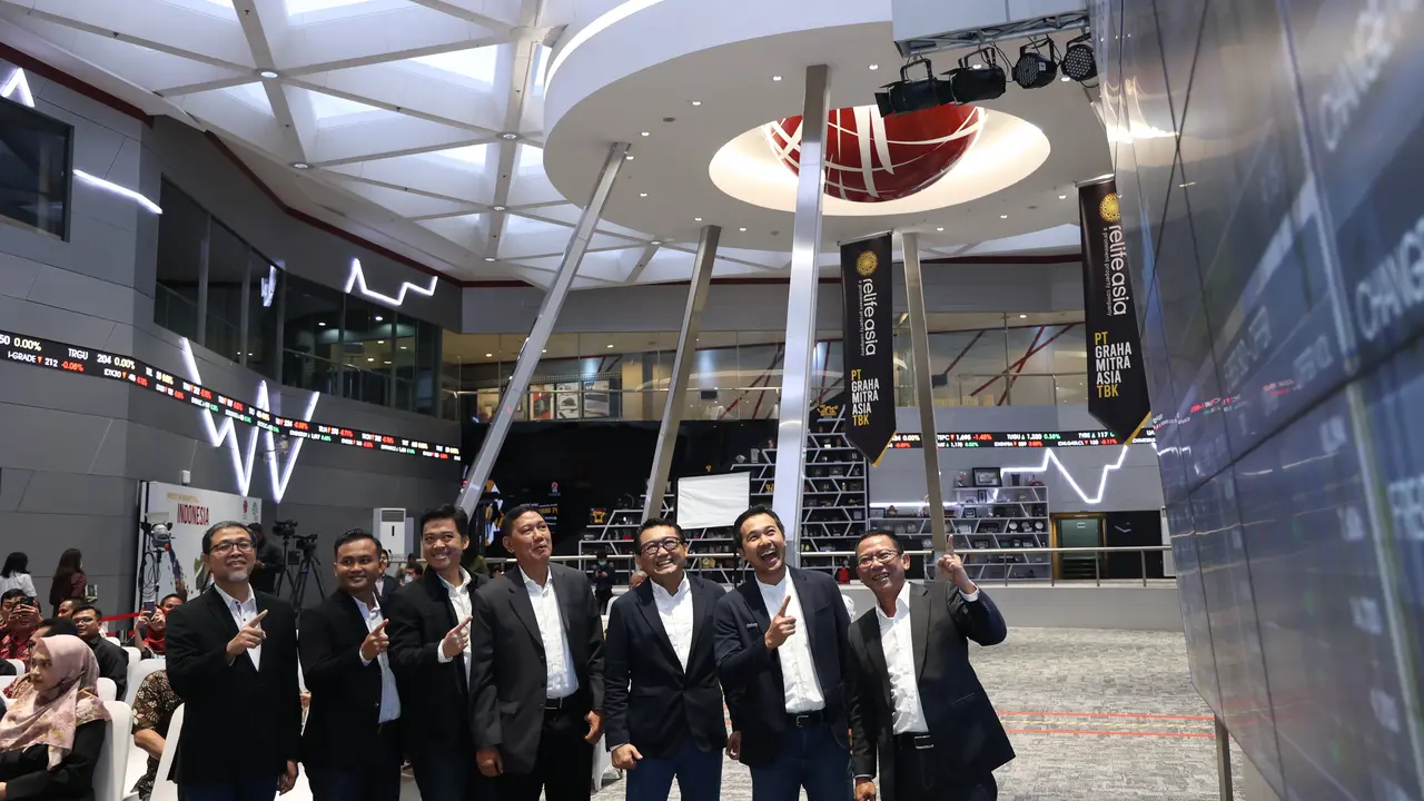 Pencatatan saham PT Graha Mitra Asia Tbk (RELF), Kamis, 22 Juni 2023. (Foto: BEI)