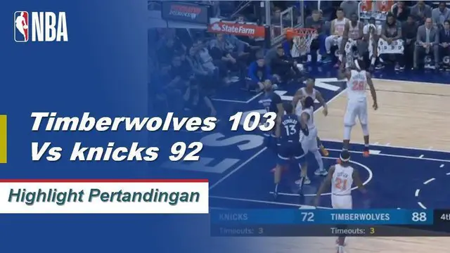 Taj Gibson skor 25 sebagai Timberwolves mendapatkan kemenangan atas Knicks, 103-92.