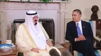 Raja Abdullah dari Arab Saudi dalam pertemuan di Gedung Putih bersama Presiden Barack Obama pada 2010. Dok: YouTube The White House