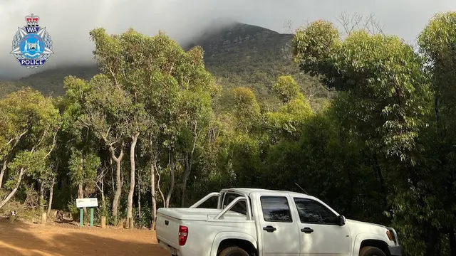Mobil milik Muhammad Ferdiansah yang ditemukan di area Taman Nasional Stirling Range.