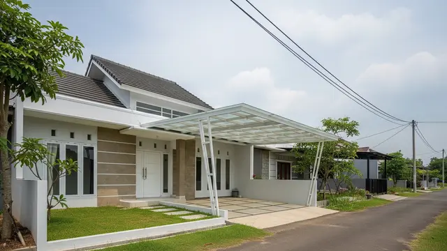 Kanopi Kaca Tempered Elegan