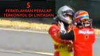 Video perkelahian antar pebalap Nascar, Moto3 dan Speedway terkonyol didalam lintasan.