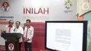 Menpora, Zainudin Amali (tengah) memberi keterangan terkait kesiapan Indonesia sebagai tuan rumah Piala Dunia U-20 2021, Jakarta, Kamis (24/10/2019). Indonesia resmi ditunjuk FIFA sebagai penyelenggara Piala Dunia U-20 pada 2021. (Liputan6.com/Helmi Fithriansyah)