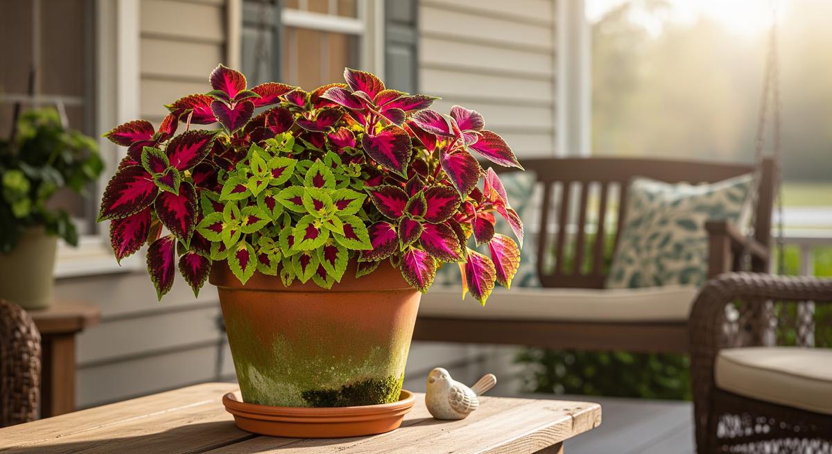 Tanaman Coleus (Miana)/AI Generated