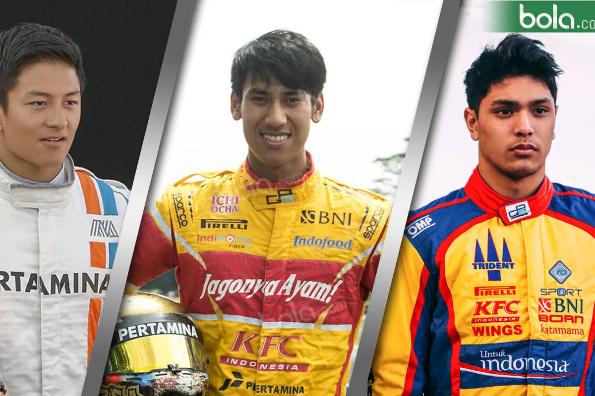 Rio Haryanto, Sean Gelael, dan Philo Paz Armand.
