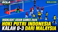 Tim hoki putri Indonesia menghadapi Malaysia dalam laga klasifikasi perebutan posisi 5–8 Asian Games 2026. Indonesia harus mengakui keunggulan Malaysia dengan skor 0-3.