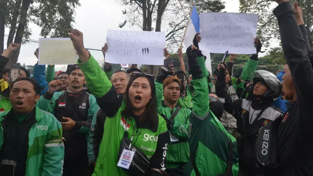 aksi ojol, bandung