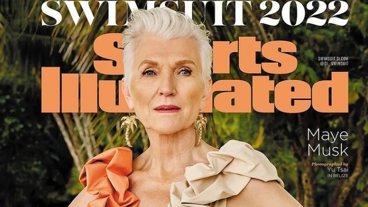 Ibunda Elon Musk Jadi Model Baju Renang Tertua di Sampul Majalah Sports Illustrated