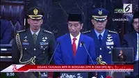 Presiden Jokowi saat pidato Presiden Republik Indonesia di depan Sidang Tahunan MPR RI 2018 di Gedung DPR/MPR, Jakarta.