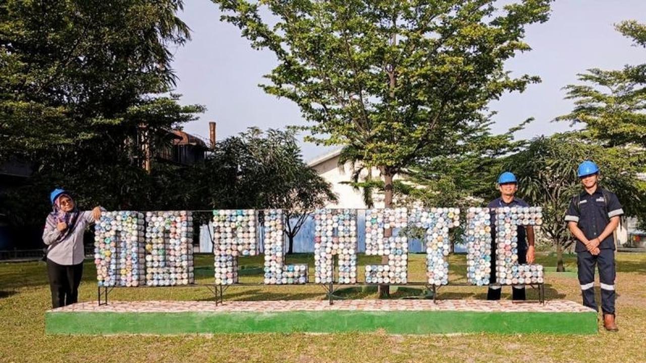 PT Timah Tbk Optimalkan Eco Brick dalam Penanganan Sampah Plastik