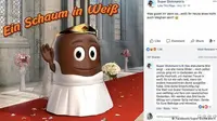 Unggahan iklan cokelat yang dianggap bersikap rasis terhadap Meghan Markle (AFP/DW.com)