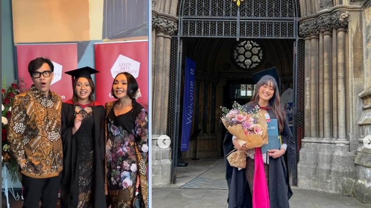 Wisuda anak artis di luar negeri (Foto: instagram armandmaulana04/amandacaesaa)