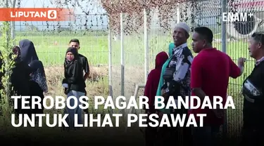 Pengantar Haji di Lombok Terobos Pagar Bandara