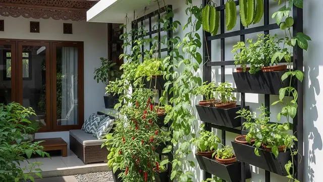 Ide Kebun Sayur Vertikal Hemat Tempat di Rumah