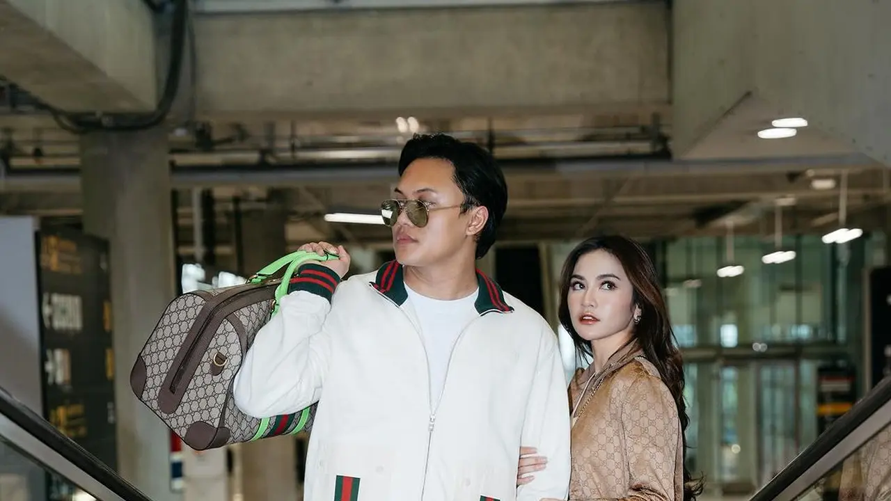 6 Gaya Liburan Fancy Mahalini Raharja dan Rizky Febian di Thailand, Tampil ala Gucci Gang dengan Outfit Serba Gucci