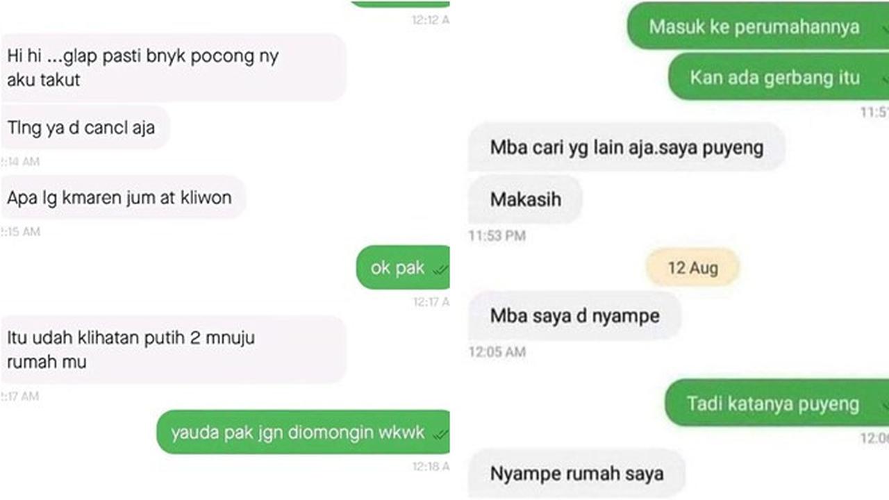 8 Chat Driver Ojol dan Calon Penumpang Ini Penuh Drama, Kocak Banget