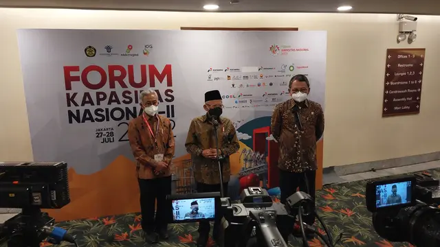 Wakil Presiden Ma'ruf Amin membuka Forum Kapasitas Nasional II yang digelar SKK Migas di Jakarta Convention Center, Rabu (27/7/2022).