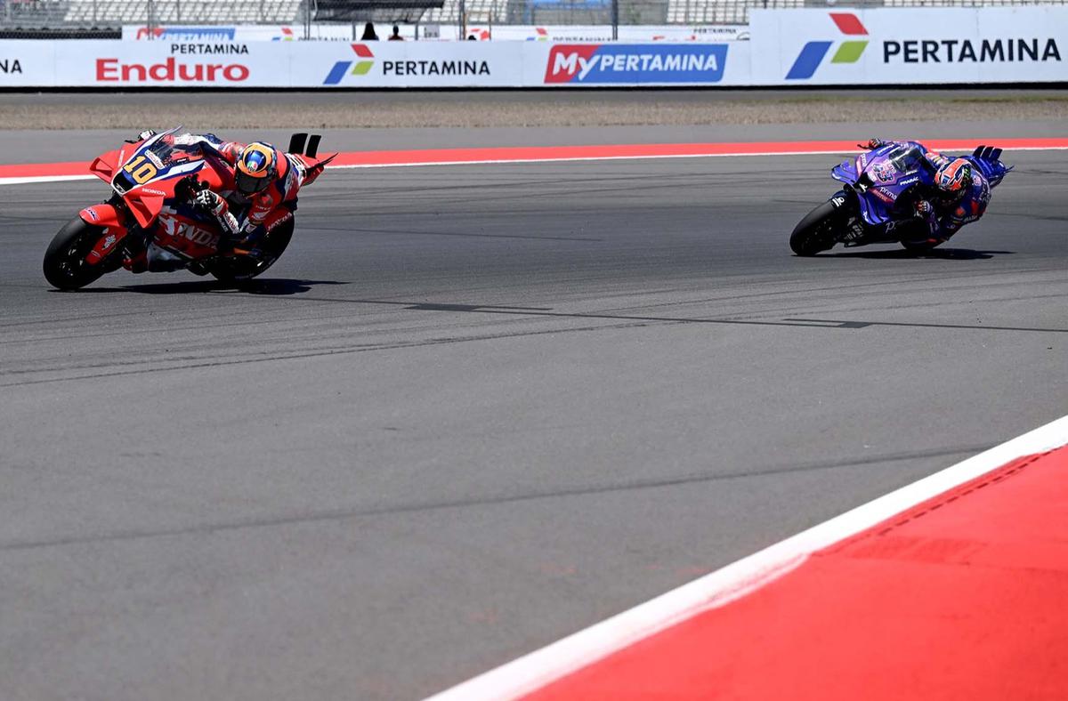 FOTO: Luca Marini Tercepat di Latihan Bebas MotoGP Mandalika, Marquez Masih Dibayangi Rekor