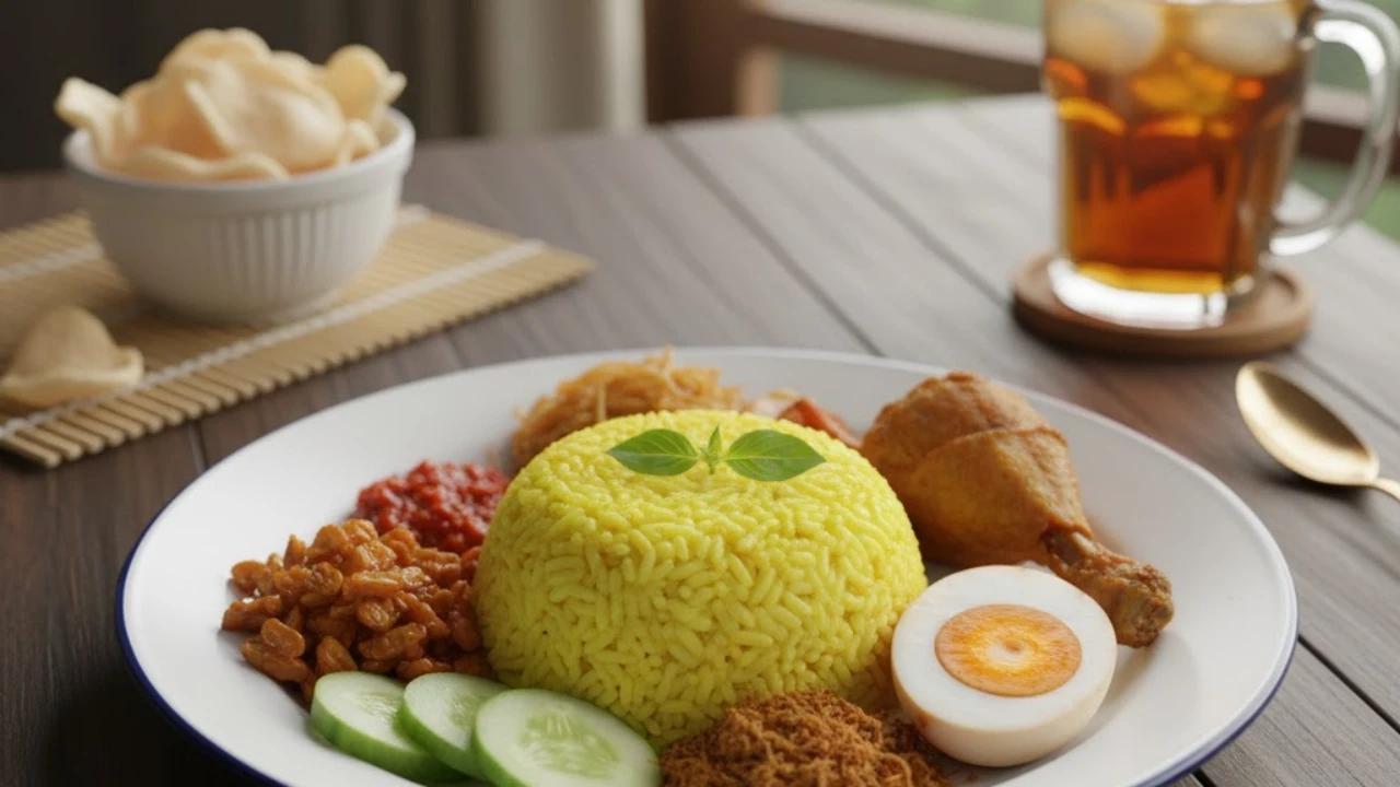 ilustrasi nasi kuning