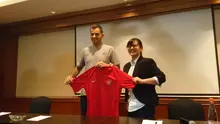 PSSI meresmikan Simon McMenemy sebagai pelatih utama Timnas Indonesia, di Hotel Sultan, Jakarta, Kamis (24/1/2018) (Istimewa).