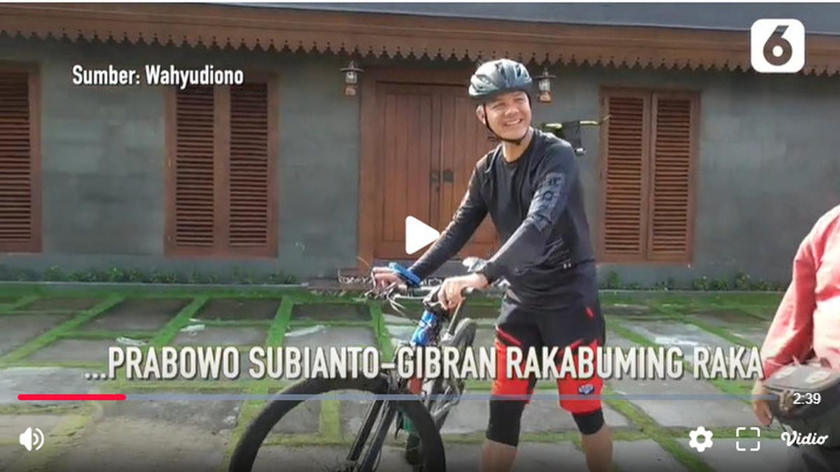 Tak Diundang KPU ke Penetapan Presiden dan Wapres Terpilih Prabowo-Gibran, Ganjar Pranowo Pilih Bersepeda Berita Viral Hari Ini Minggu 12 Mei 2024