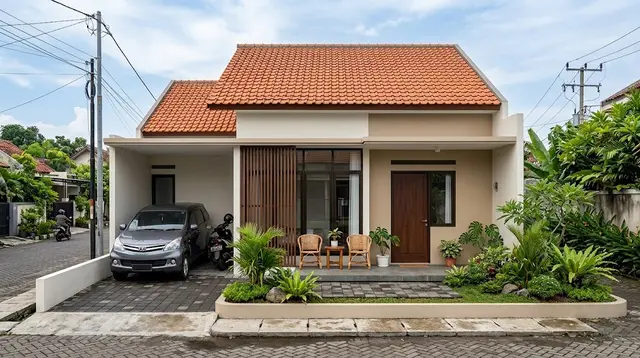 7 Desain Rumah Minimalis Atap Pelana Bergaya Modern Tropis, Sejuk dan Estetik
