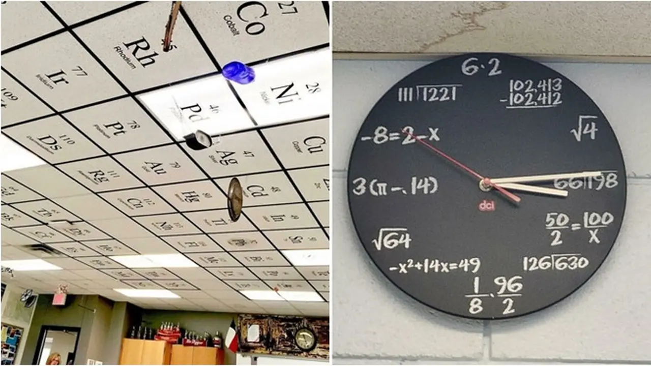 7 Potret Unik Cara Siswa Belajar di Sekolah, Ada Rumus Kimia di Langit-Langit Kelas