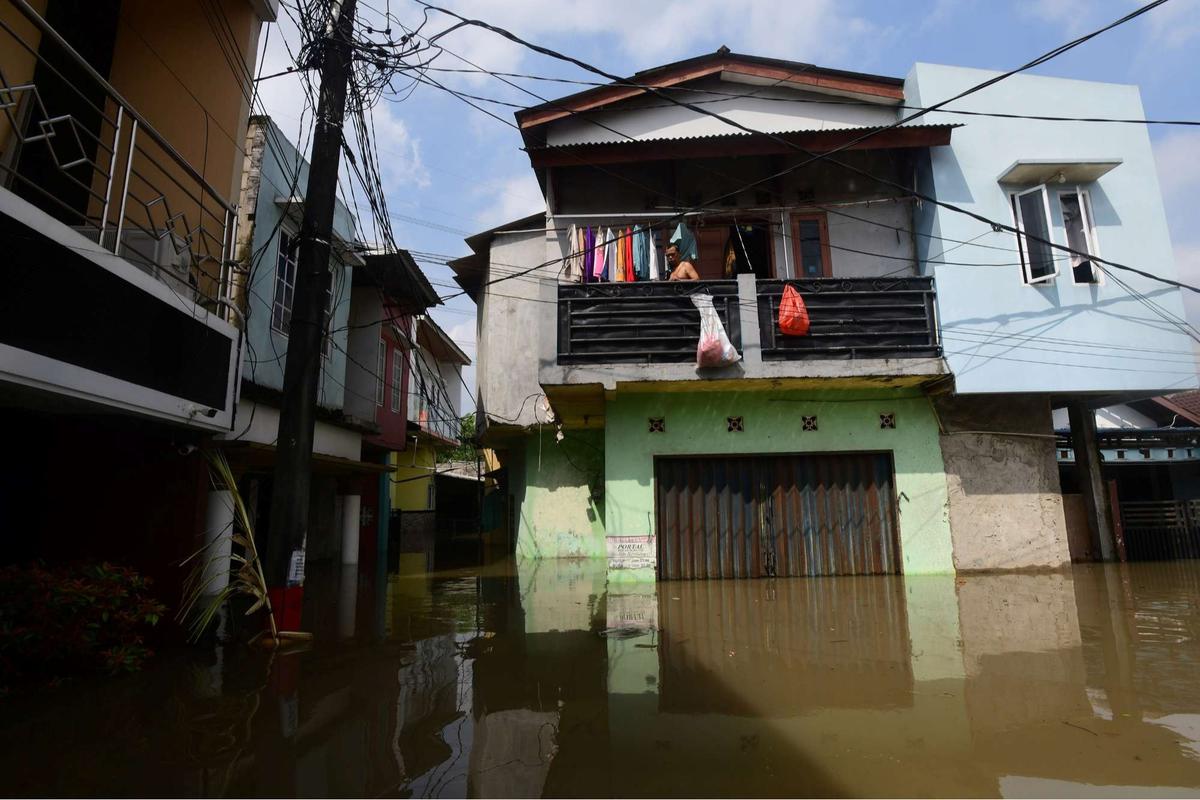 Banjir rendam permukiman di Cipondoh Tangerang