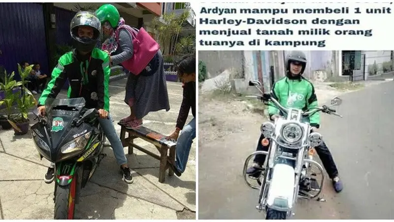 Momen saat Driver Ojek Online Bawa Motor Gede Ini Bikin Cengar-cengir