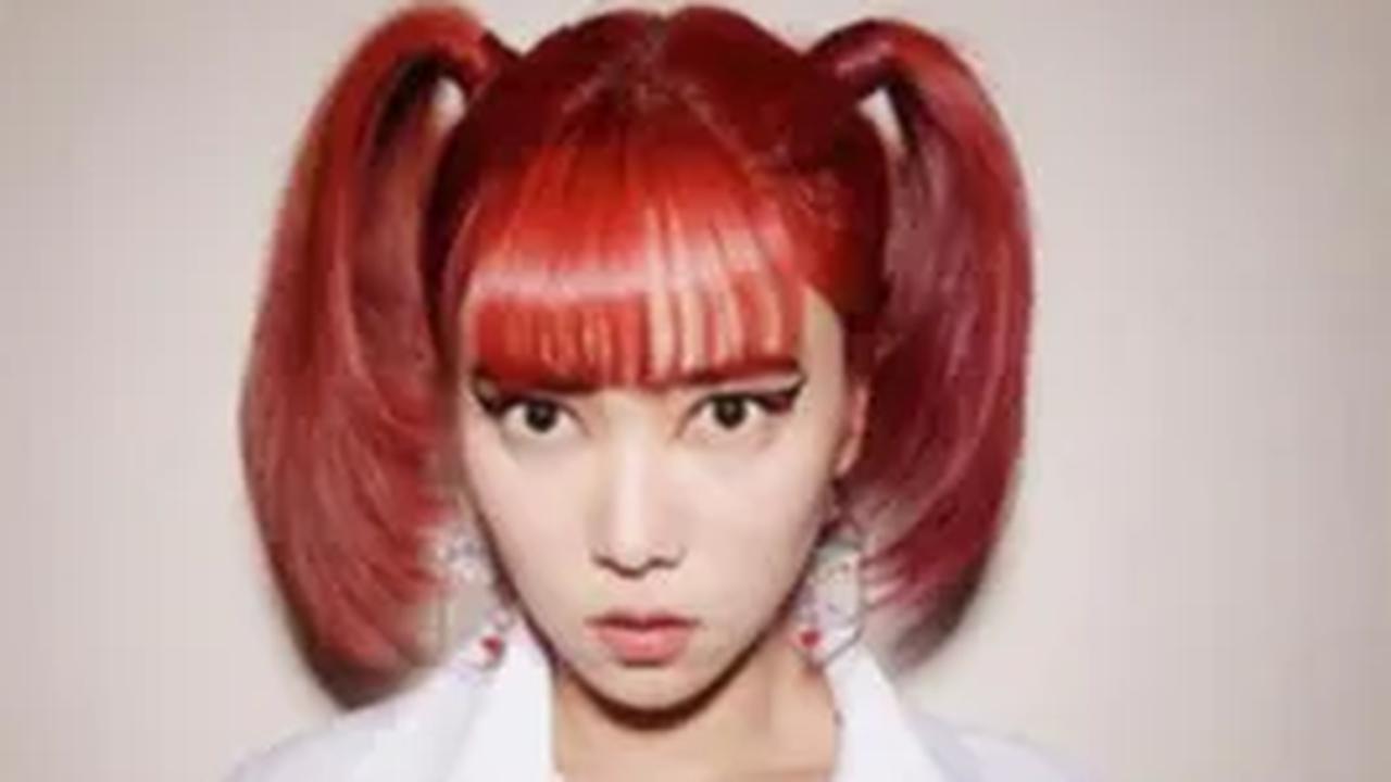 Rambut<i> Full</i> Merah Dikuncir Dua<br>
