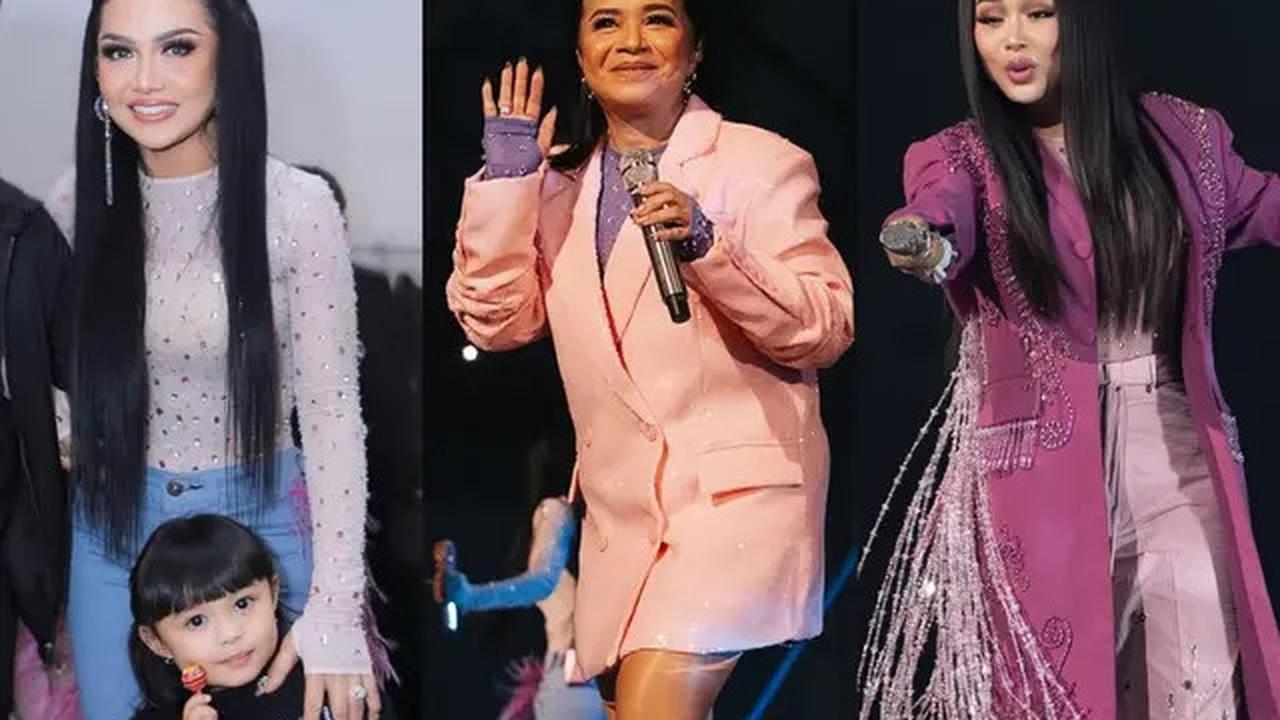 Gaya Kompak Tiga Diva Krisdayanti, Ruth Sahanaya, dan Titi DJ  di Satu Panggung, Tampil Energik di Usia 50an