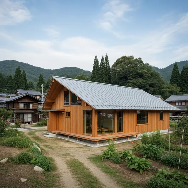Rumah Minimalis Atap Asbes (Gemini AI)