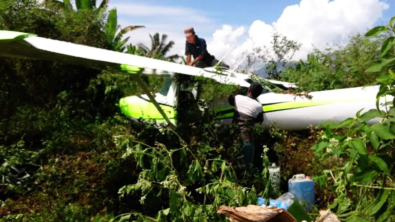 Pesawat Cessna Jatuh