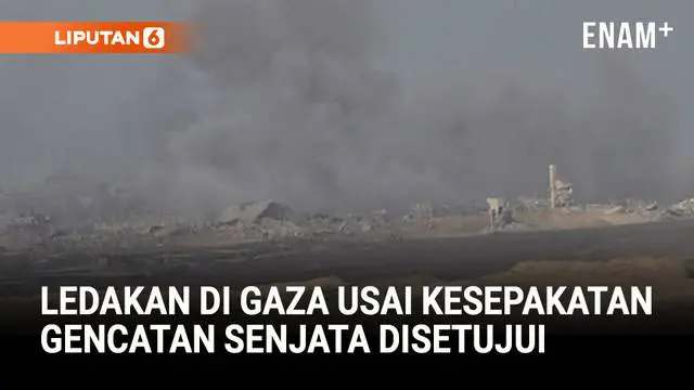 Asap dan ledakan terlihat membumbung di langit Gaza tak lama setelah Israel dan Hamas sepakat melaksanakan tahap pertama dari rencana perdamaian yang digagas oleh Presiden Donald Trump. Kesepakatan ini mencakup penghentian pertempuran sementara serta...