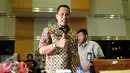 Kepala BNN Budi Waseso usai mengikuti Rapat Dengar Pendapat (RDP) dengan Komisi III DPR di Jakarta, Senin (7/9/2015). RDP yang membahas Rencana Kerja dan Anggaran dihadiri BNN, KPK, dan PPATK. (Liputan6.com/Johan Tallo)
