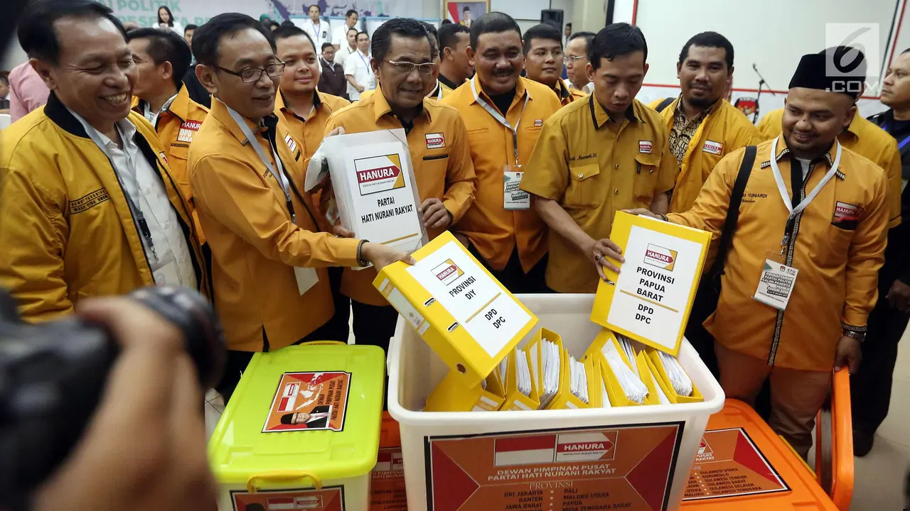 Partai Hanura Resmi Daftar Peserta Pemilu 2019