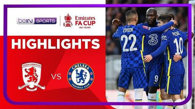 Berita video highlights laga kemenangan Chelsea atas Middlesbrough dengan skor 2-0 pada perempat final Piala FA 2021/2022, Minggu (20/3/2022) dinihari WIB.